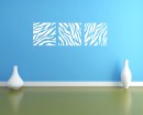 Zebra-stripe Damask Wall Pattern Decal Modern Vinyl Art